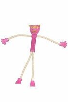 Hračka pes animALL Opice kůže s provazy, barevná 48cm