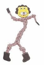 Hračka pes animALL Lev kůže+lano Mr.Roper 47cm