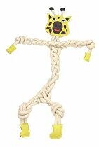 Hračka pes animALL Žirafa kůže+lano Mr.Roper 78cm