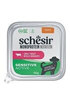 Schesir Dog vanička Monoprot.Active Hovězí paté 150g