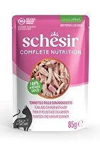 Schesir Cat kaps.Compl.Nutrit.Tuňák+kuře+šunka žel 85g