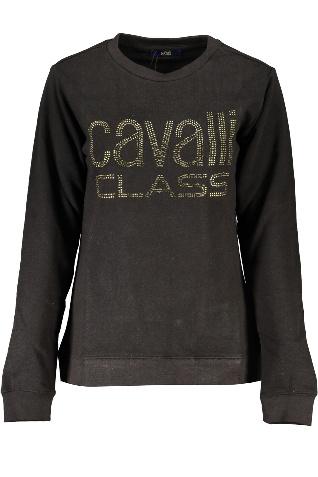 CAVALLI CLASS dámska mikina bez zipsu čierna