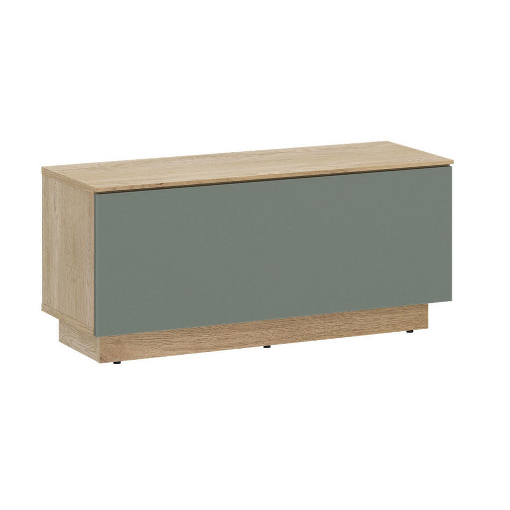 Livetastic NÍZKA KOMODA, farba duba, šalviovozelená, 80/37,6/35 cm