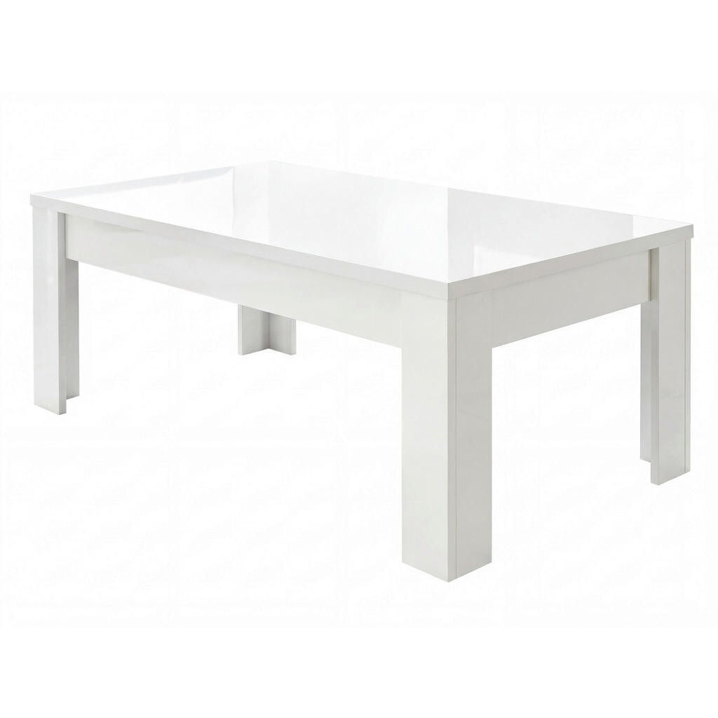 MID.YOU KONFERENČNÝ STOLÍK, biela s vysokým leskom, kompozitné drevo, 122/65/45 cm