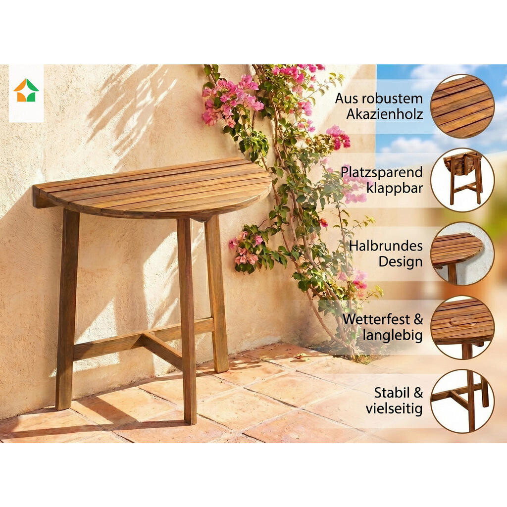 Prestige Home ZÁHRADNÝ STÔL, drevo, 80/44.5/71 cm
