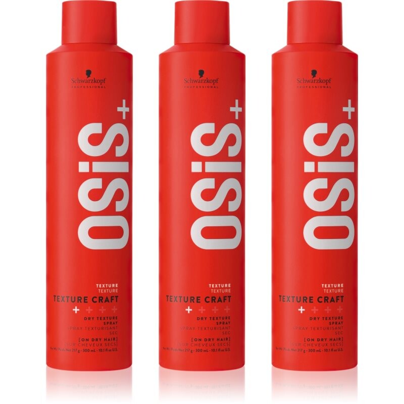 Schwarzkopf Professional Osis+ Texture Craft suchý texturizačný sprej výhodné balenie