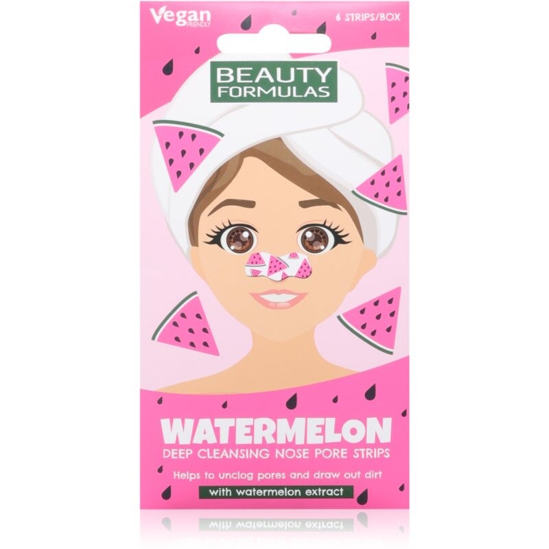 Beauty Formulas Watermelon starostlivosť na rozšírené póry a čierne bodky 6 ks