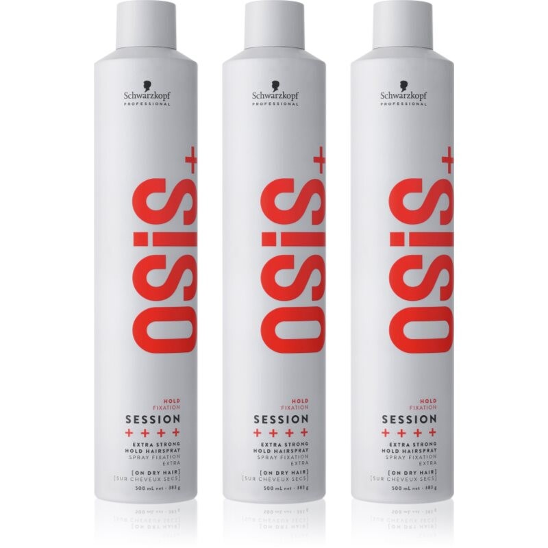 Schwarzkopf Professional Osis+ Session lak na vlasy so silnou fixáciou výhodné balenie