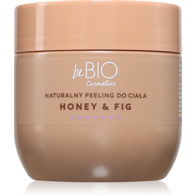 beBIO Honey & Fig vyhladzujúci telový peeling 200 ml