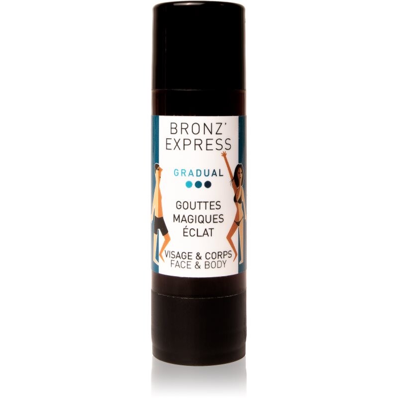Bronz'Express Immediate Effect Magic Radiance Drops samoopaľovacie kvapky 30 ml