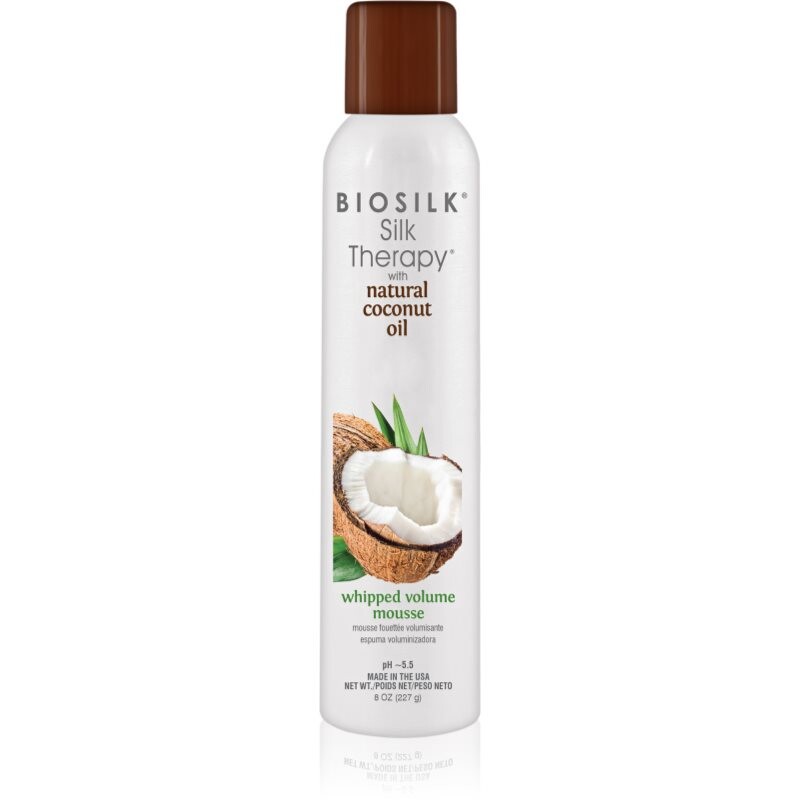 CHI BioSilk Silk Therapy with Coconut Oil Whipped Volume Mousse objemová pena na vlasy s kokosovým olejom 227 g