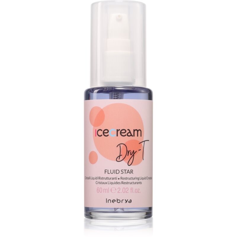 Inebrya Ice Cream Dry-T Fluid Star tekuté kryštály pre suché a farbené vlasy 60 ml
