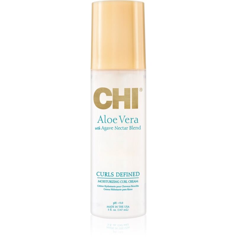 CHI Aloe Vera Moisturizing Curl Cream bezoplachový sprej pre vlnité a kučeravé vlasy 147 ml