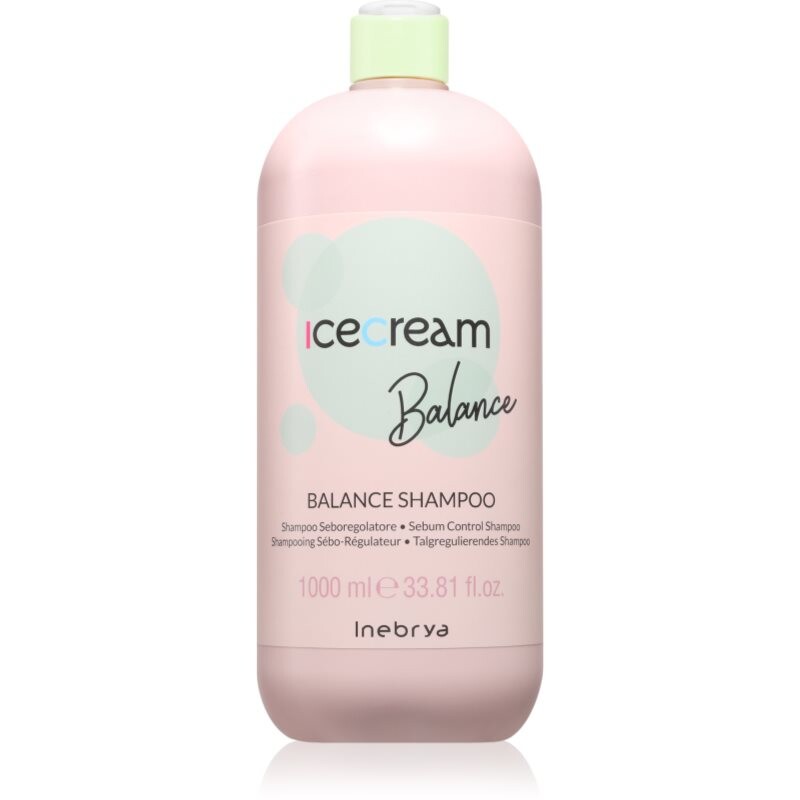 Inebrya Ice Cream Balance Shampoo šampón pre mastné vlasy 1000 ml