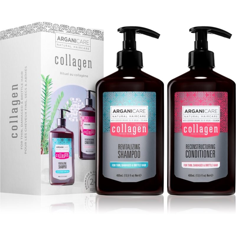Arganicare Collagen Set darčeková sada pre objem vlasov 1 ks