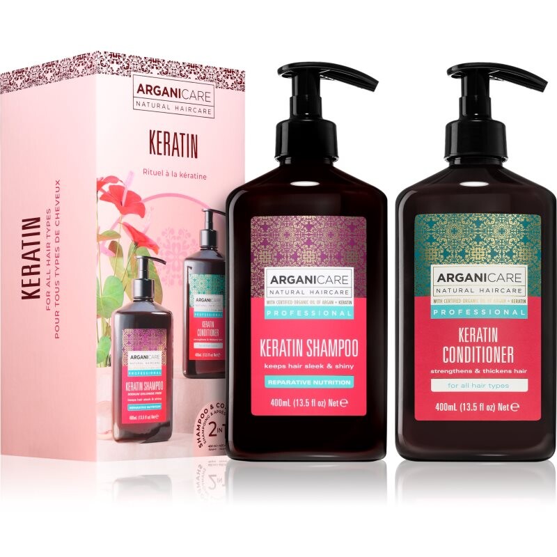 Arganicare Keratin Set sada na vlasy s keratínom 1 ks