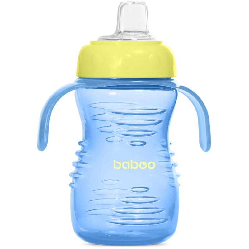 Baboo Cup with Silicone Spout hrnček s rúrkou Blue, 6m+ 260 ml