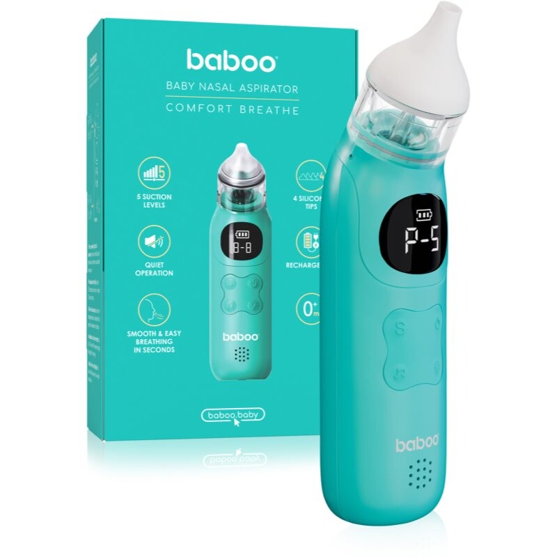 Baboo Comfort Breathe Baby Nasal Aspirator odsávačka nosných hlienov 0m+ 1 ks