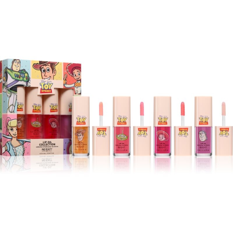 Mad Beauty Toy Story Lip Oil Collection sada leskov na pery 4x4 ml