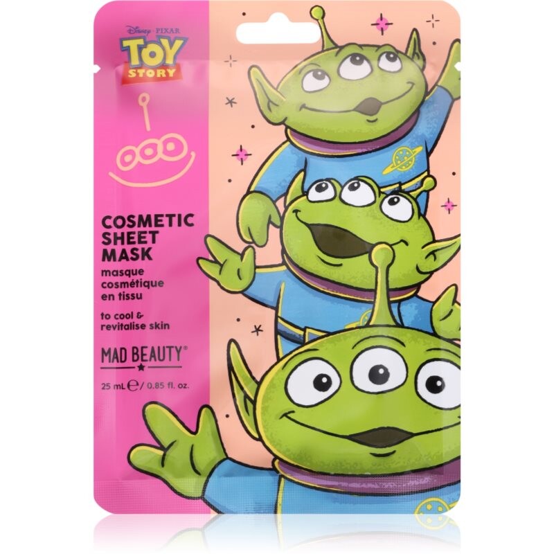Mad Beauty Toy Story Cosmetic Face Mask plátenná maska Alien 25 ml