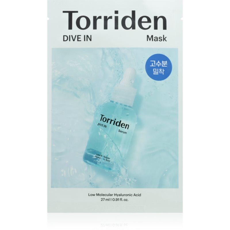Torriden Dive In Mask hydratačná plátienková maska pre rozjasnenie pleti 1 ks