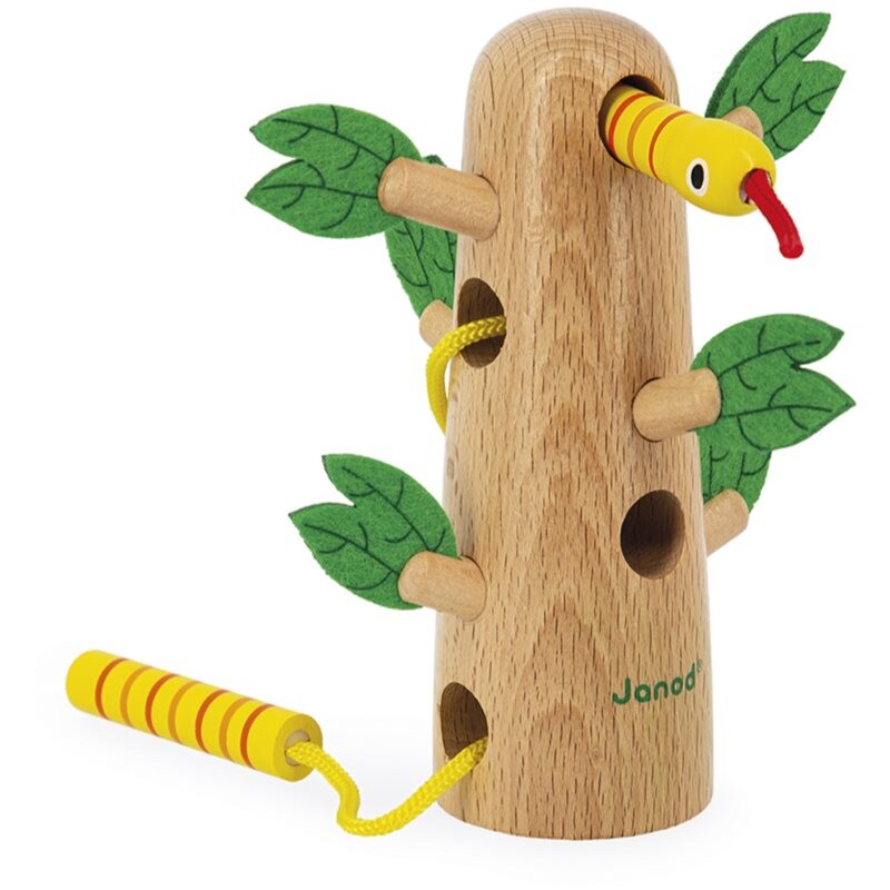 Janod Tropik Tropical Lace-Up Tree aktivity hračka 18m+ 1 ks