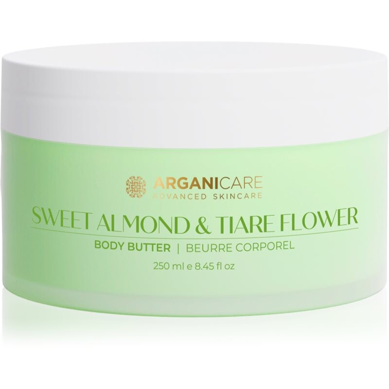 Arganicare Body Butter Almond & Tiare Flower telové maslo s bambuckým maslom 250 ml