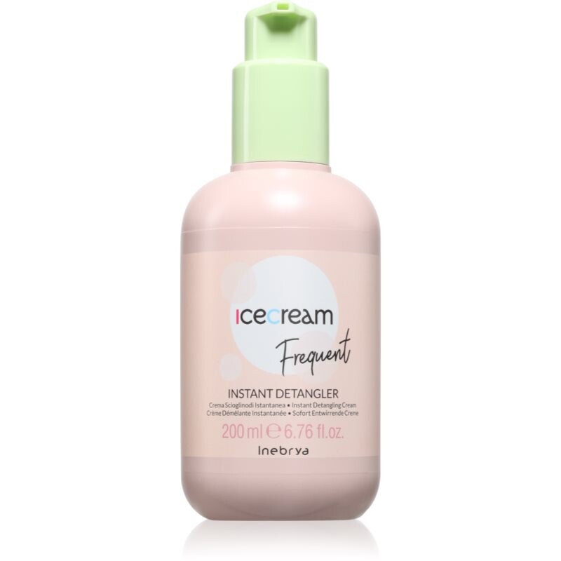 Inebrya Ice Cream Frequent Instant Detangler bezoplachový krém pre jednoduché rozčesávanie vlasov 200 ml