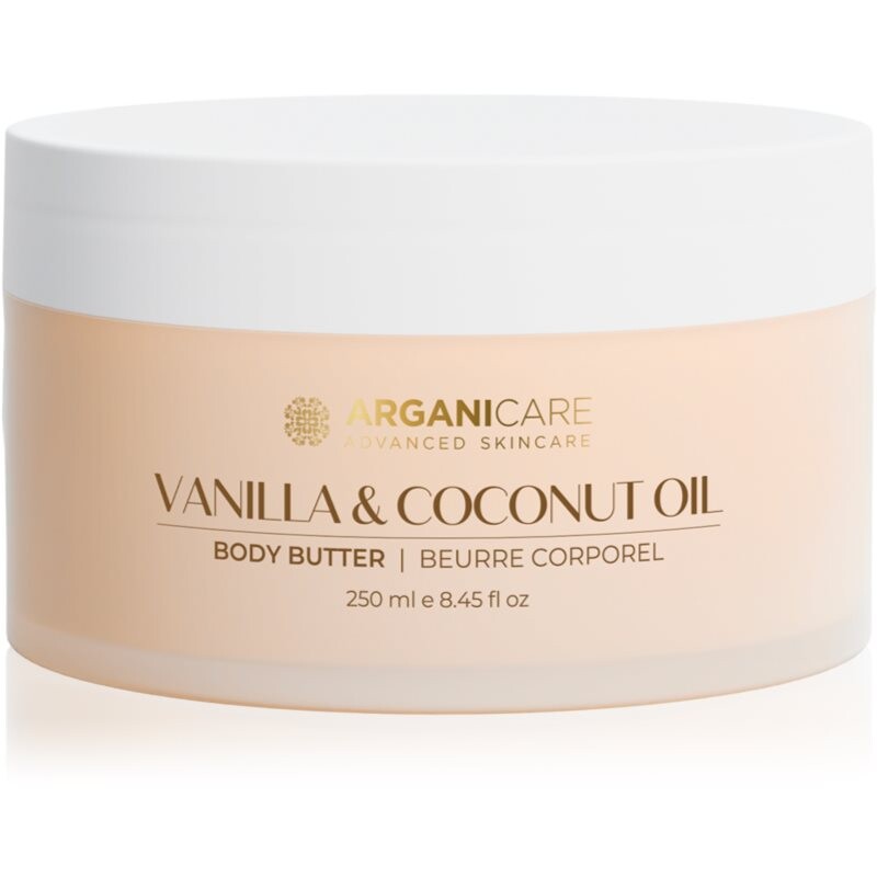 Arganicare Body Butter Vanilla & Coconut Oil telové maslo s kokosovým olejom 250 ml
