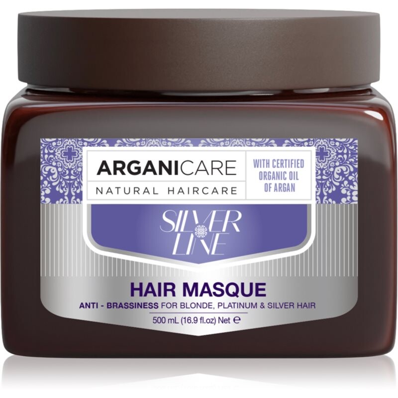 Arganicare Silver Hair Mask maska na vlasy neutralizujúci žlté tóny 500 ml
