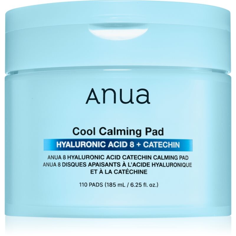 Anua 8 Hyaluronic Acid Catechin Calming Pad upokojujúce vankúšiky s chladivým účinkom 110 ks