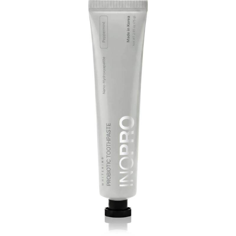 InoPro Probiotic Toothpaste bieliaca zubná pasta bez fluóru príchuť Peppermint 75 g