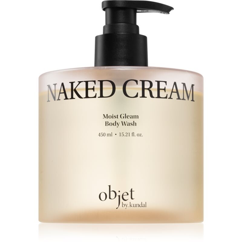 KUNDAL Objet Moist Gleam Body Wash parfumovaný sprchovací gél pre intenzívnu hydratáciu s vôňou Naked Cream 450 ml