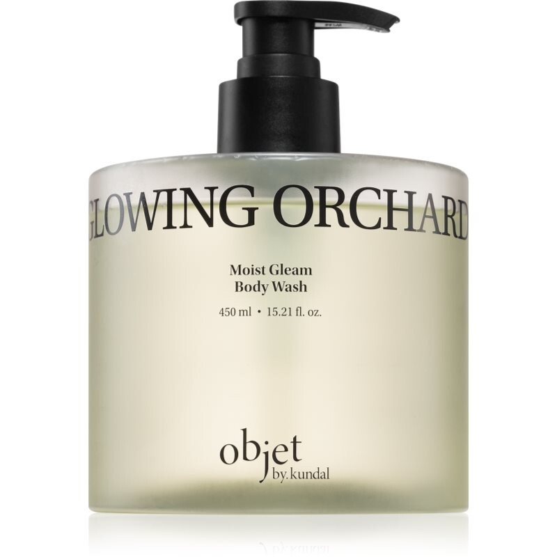 KUNDAL Objet Moist Gleam Body Wash parfumovaný sprchovací gél pre intenzívnu hydratáciu s vôňou Glowing Orchard 450 ml