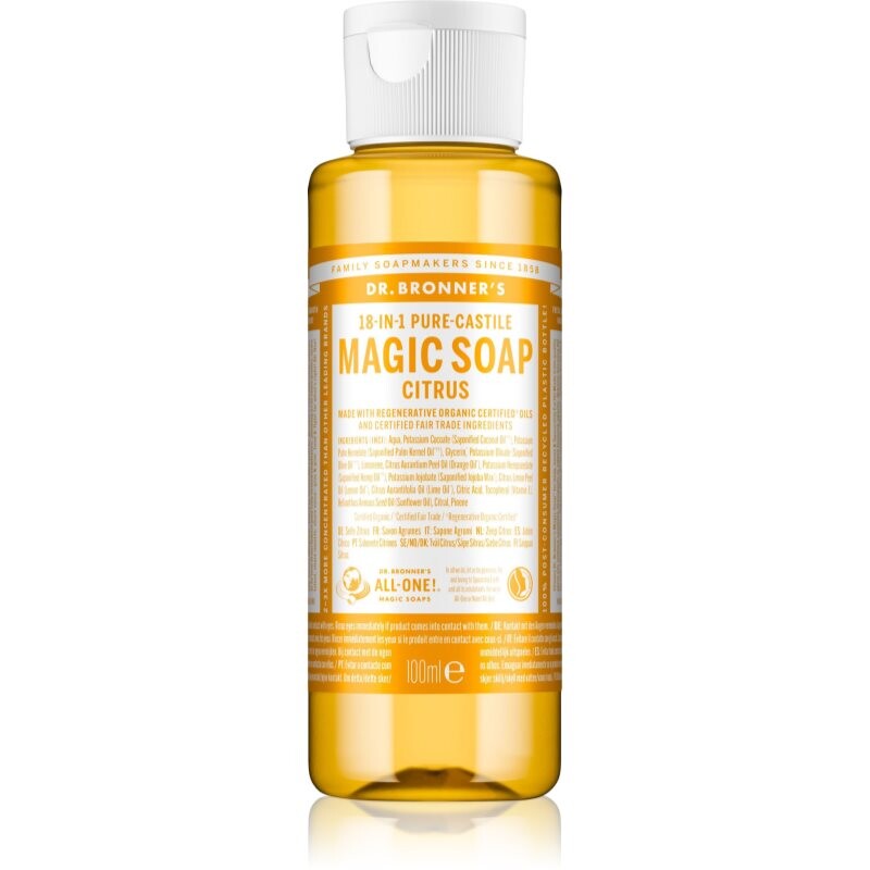 Dr. Bronner’s Citrus tekuté univerzálne mydlo 100 ml