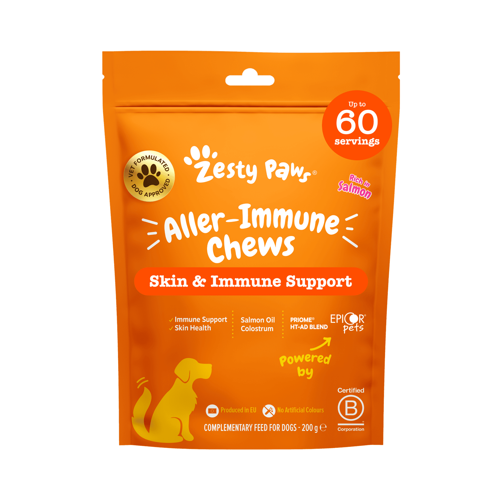 ZESTY PAWS Alergia a imunita žuvacie tablety 60 tabliet
