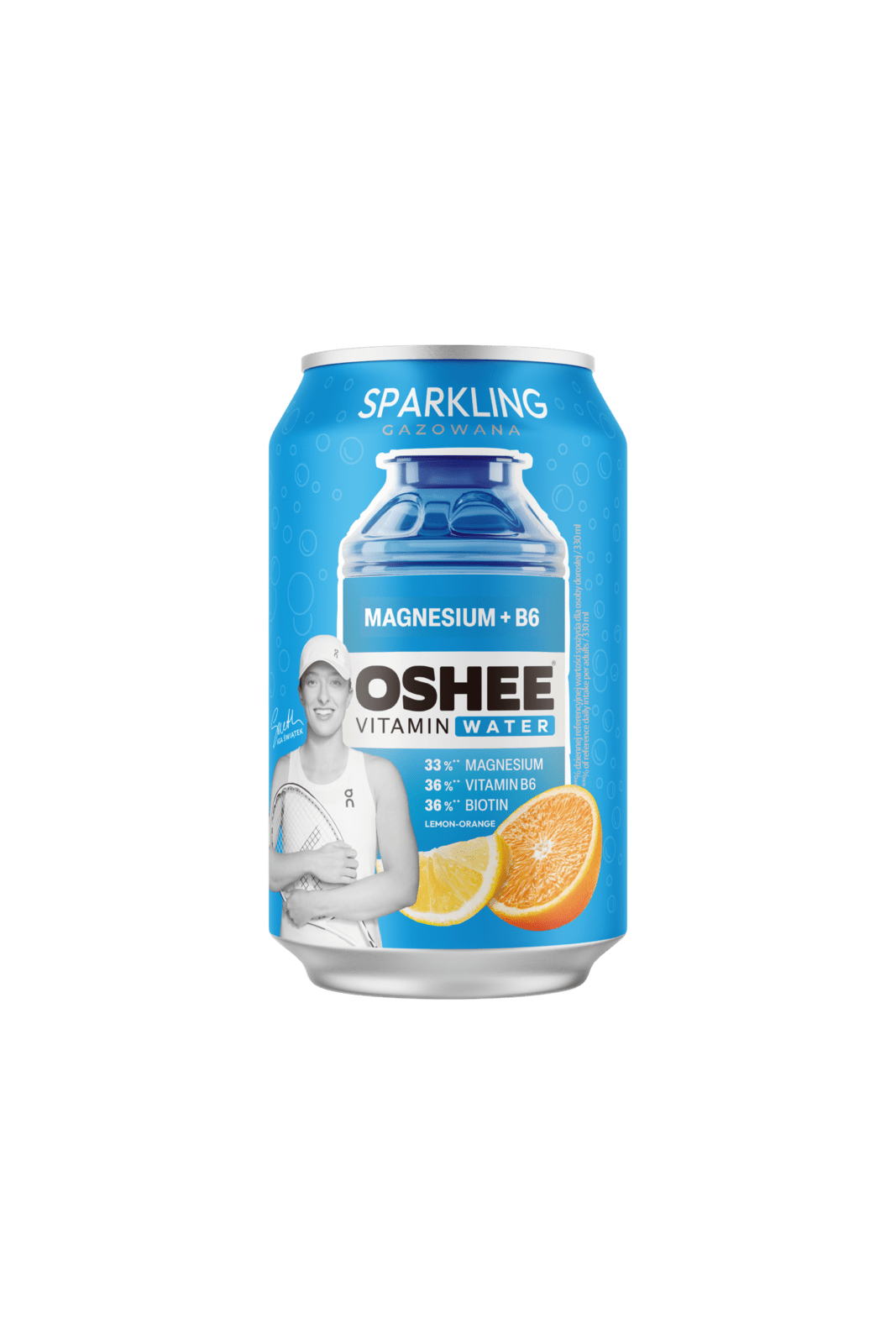 OSHEE Perlivá vitamínová voda Magnesium+B6 330 ml