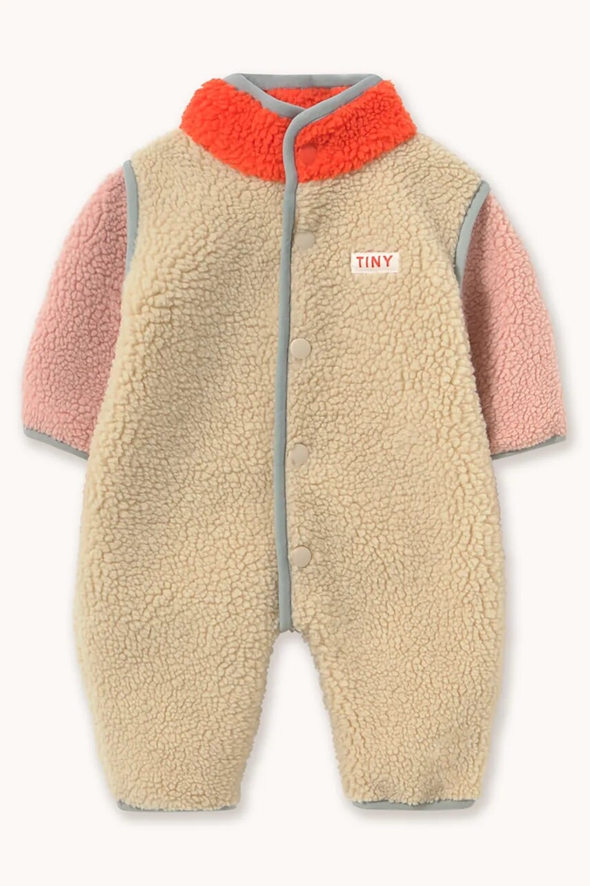 Tinycottons overal dojčenský flísový COLOR BLOCK SHERPA ONE-PIECE