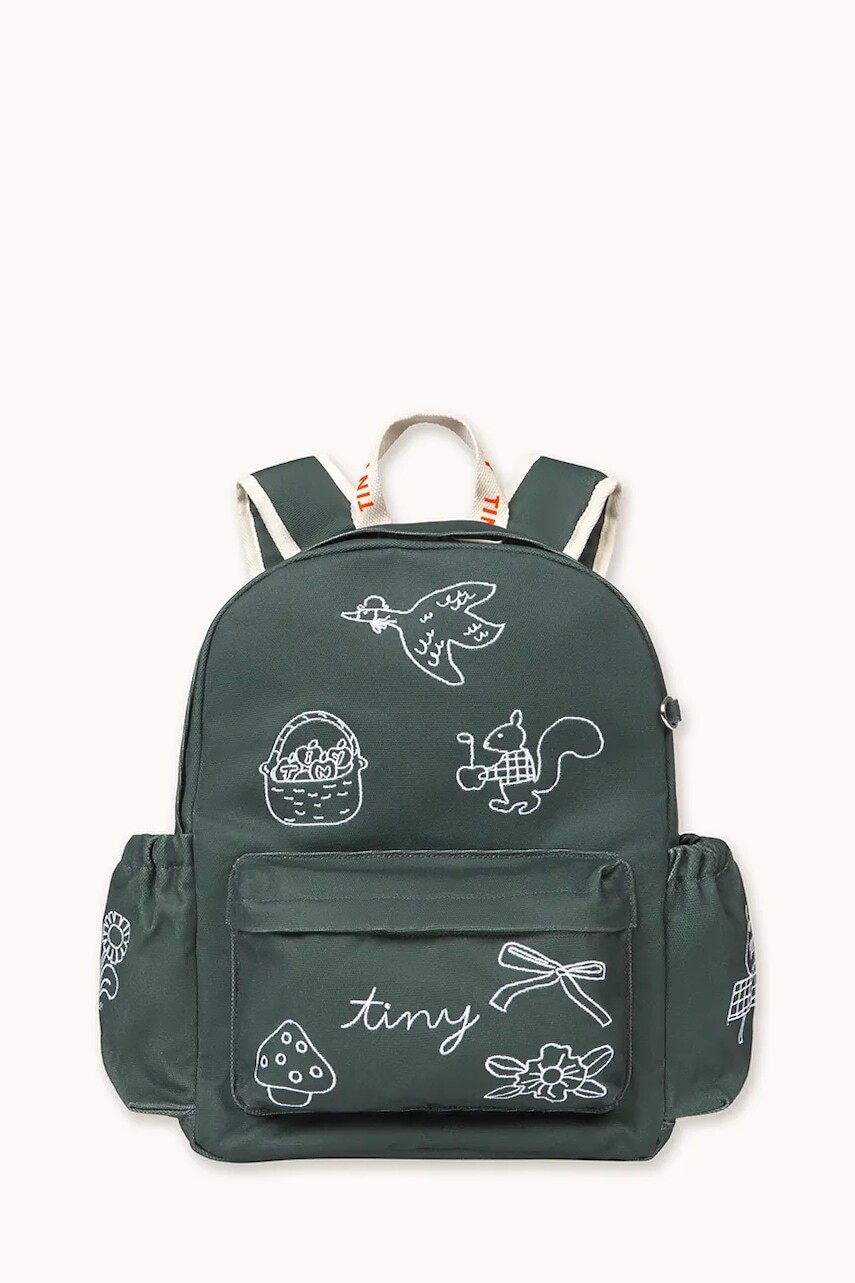 Tinycottons školský ruksak detský bavlnený TINY APPLES BACKPACK