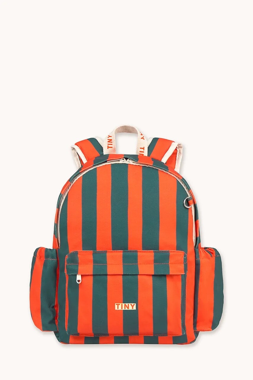 Tinycottons detský bavlnený ruksak RED-BLUE STRIPES BACKPACK