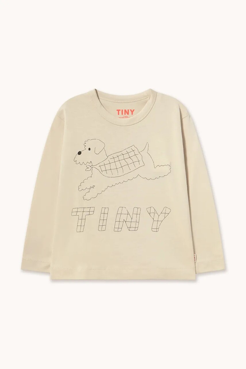 Tinycottons tričko s dlhým rukávom detské bavlnené JUMP DOG GRAPHIC SLEEVE TEE