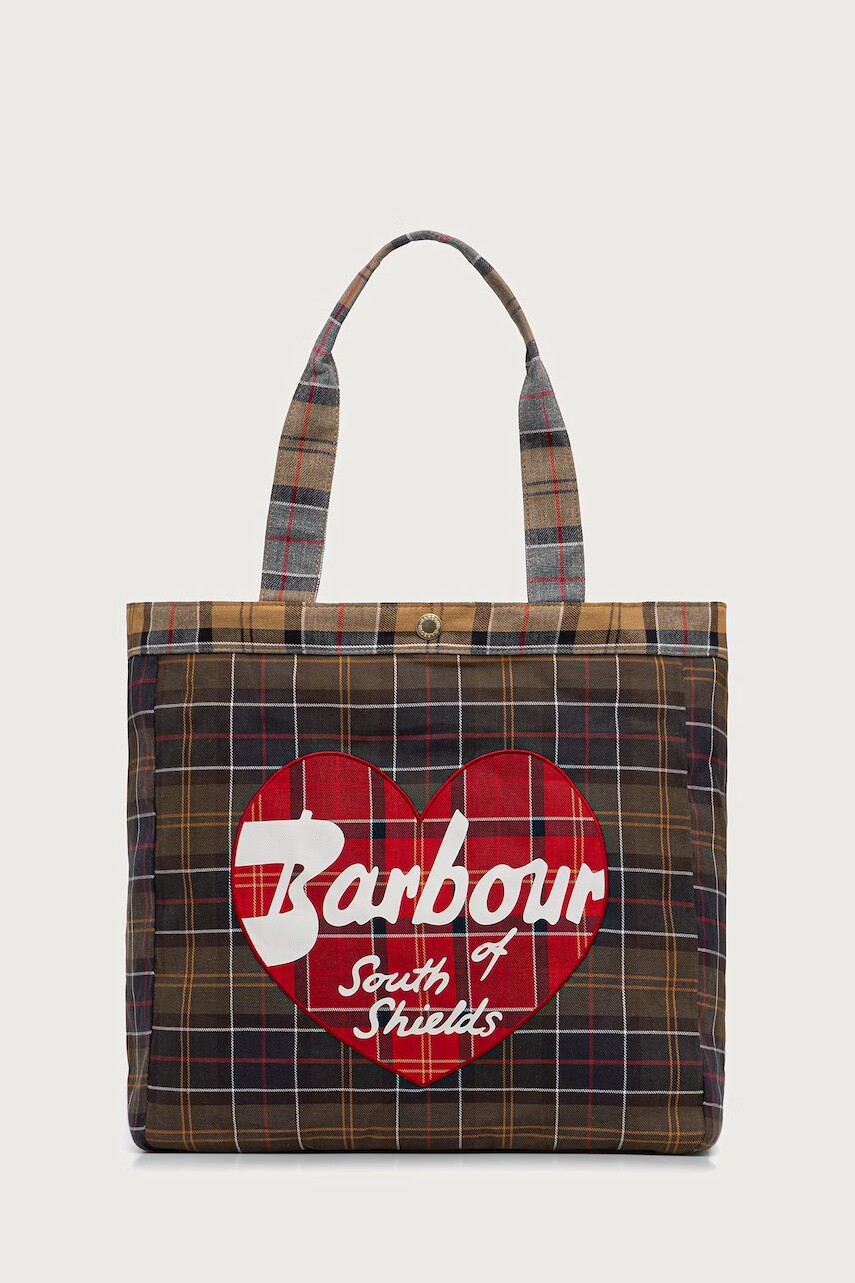 Barbour kabelka typu shopper dámska bavlnená