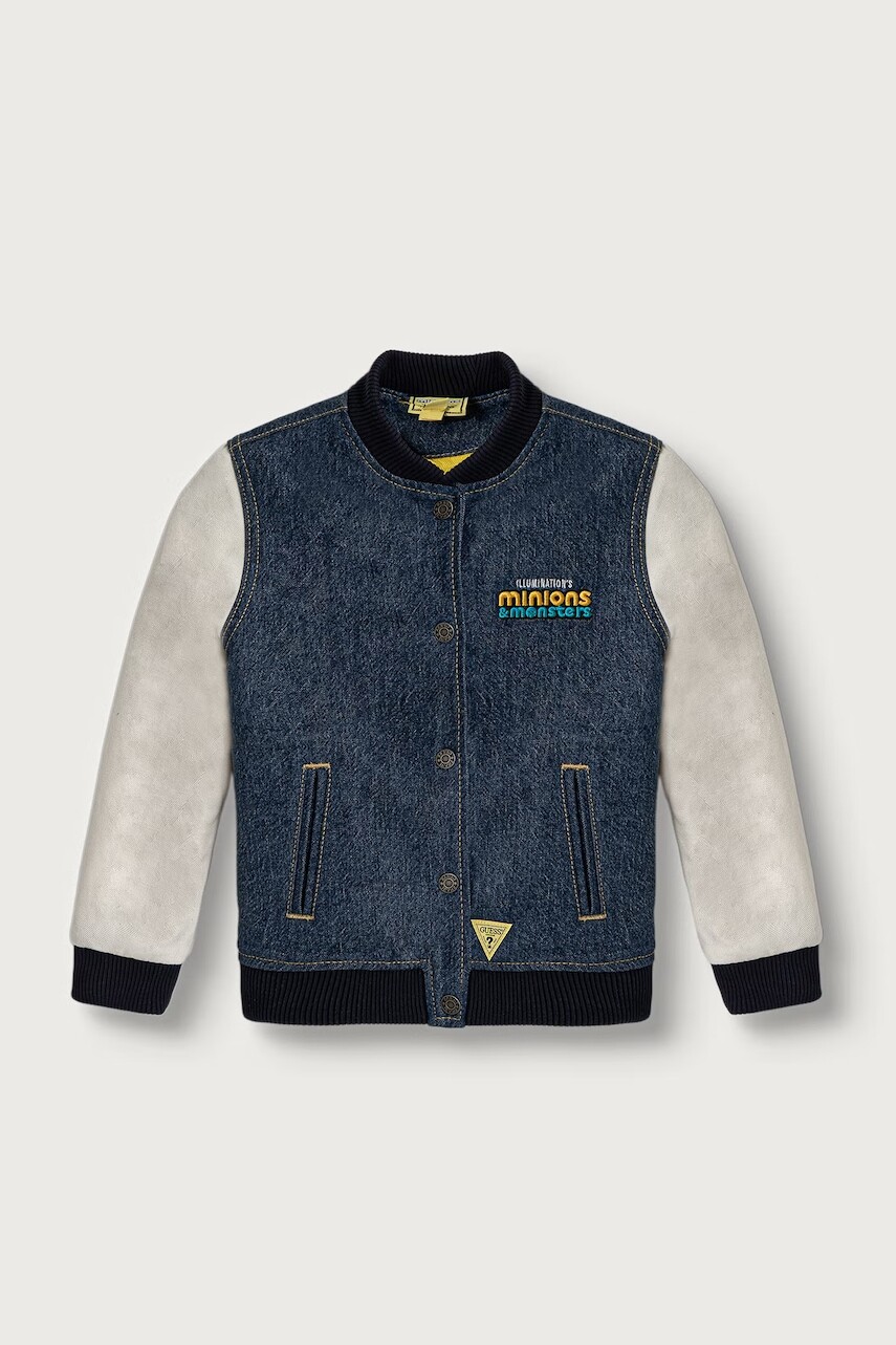 Guess bunda bomber detská s bavlnou GJ X MINIONS