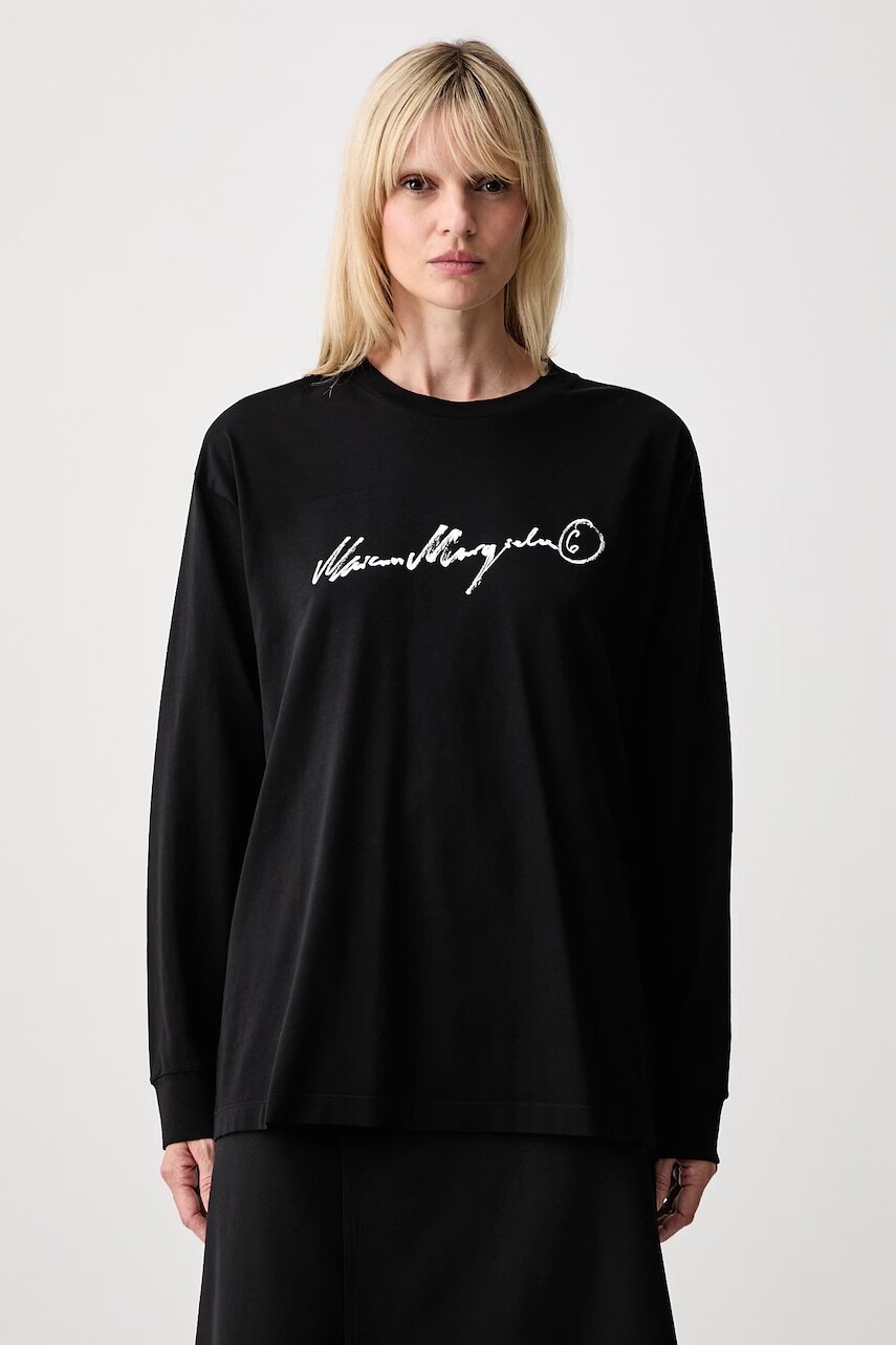 MM6 Maison Margiela tričko s dlhým rukávom dámske bavlnené