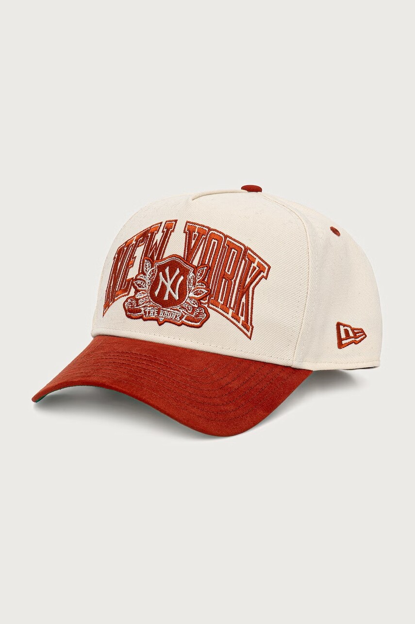 New Era čiapka so šiltom bavlnená WORDMARK SUEDE E-FRAME