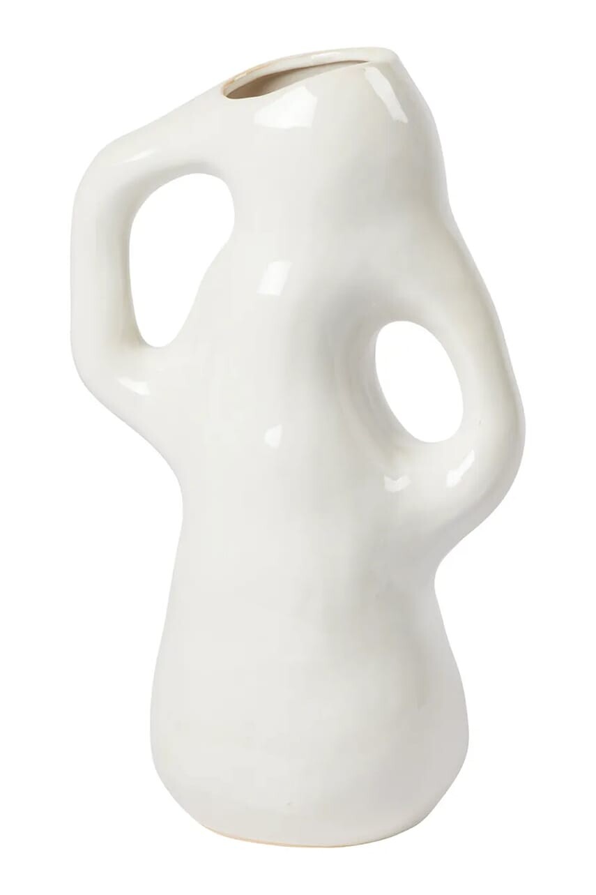 Broste Copenhagen váza dekoratívna z kameniny 21 x 14,5 x 35 cm