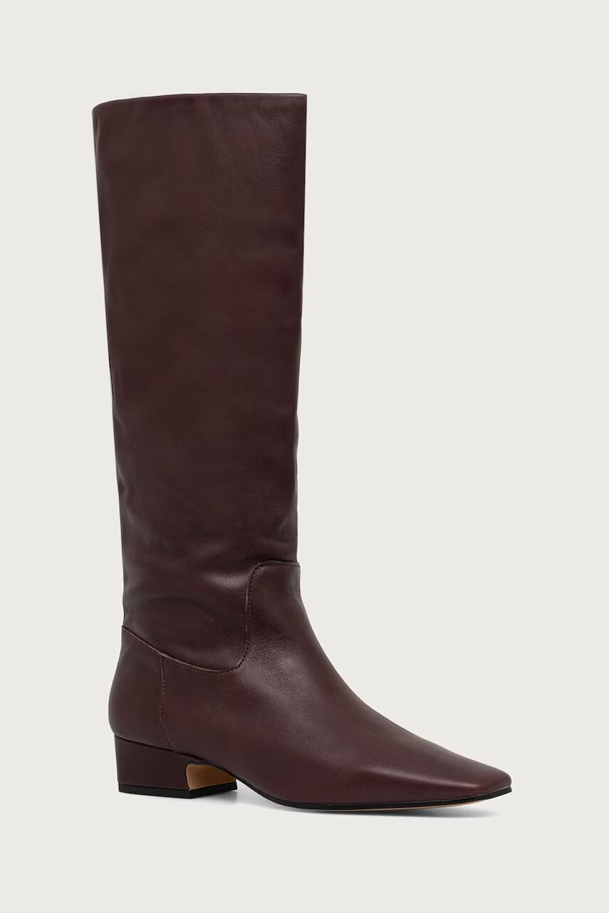 Steve Madden čižmy na podpätku dámske kožené Gwyneth