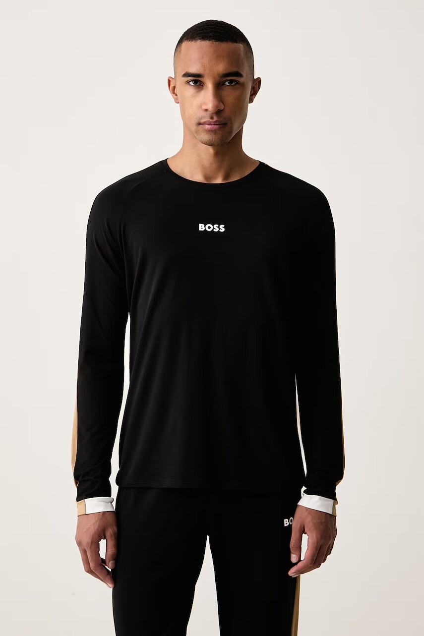 BOSS pyžamové tričko s dlhým rukávom pánske s bavlnou Balance LS-Shirt