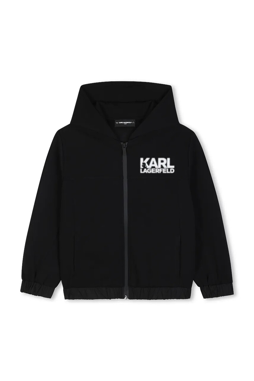 Karl Lagerfeld mikina na zips s kapucňou detská