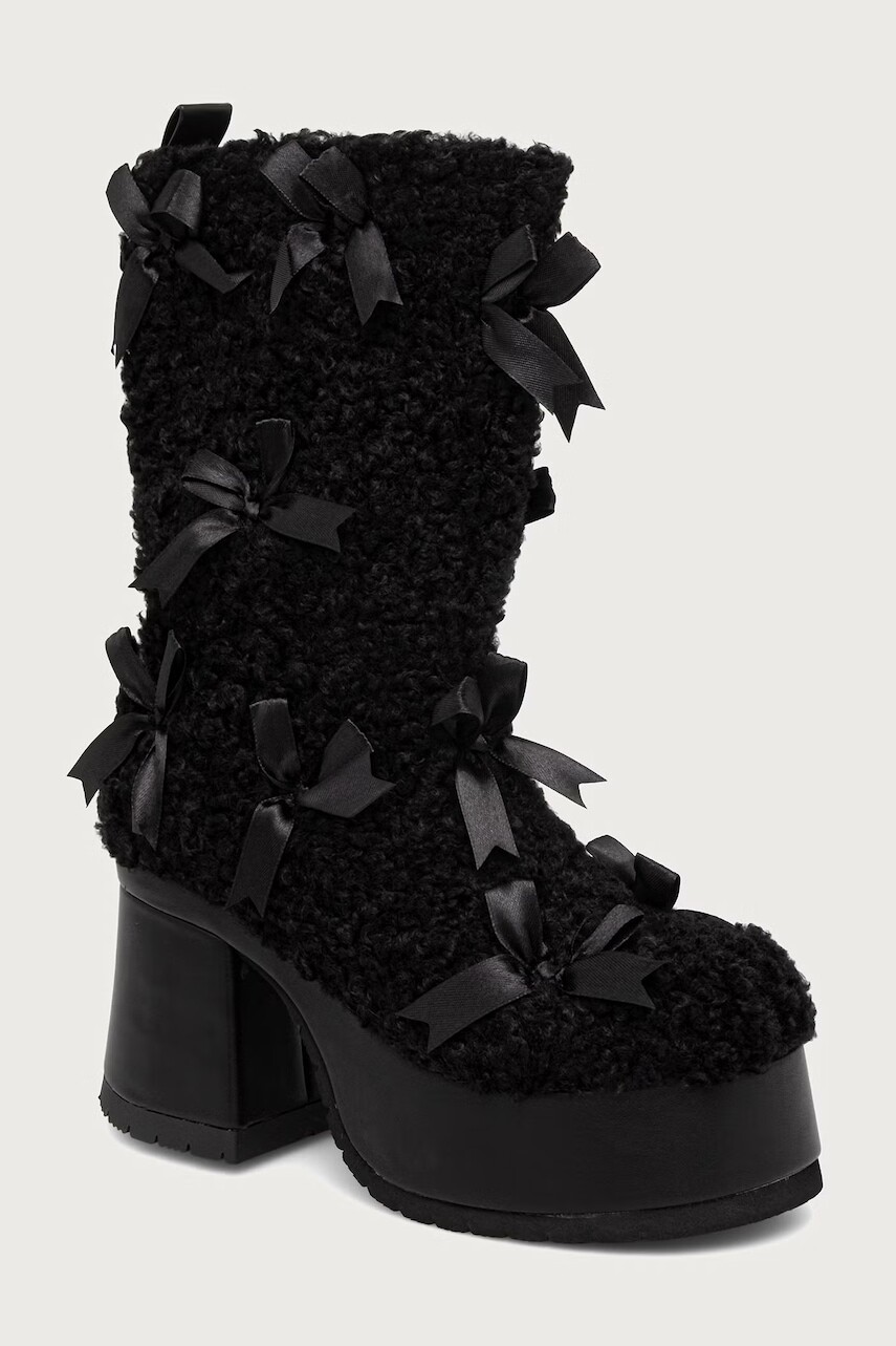 Koi Footwear členkové čižmy na podpätku dámske Kensei Shearling